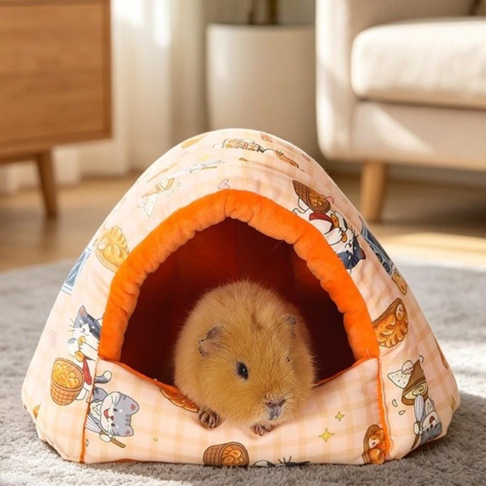 Semi Closed Hamster Warm Nest Thickened Rabbit Sleeping Nest for Hedgehog Chinchilla