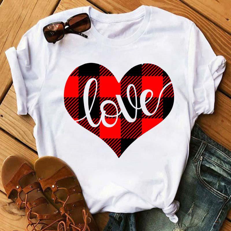 Dámské tričko s potiskem a krátkým rukávem, dámské oblečení