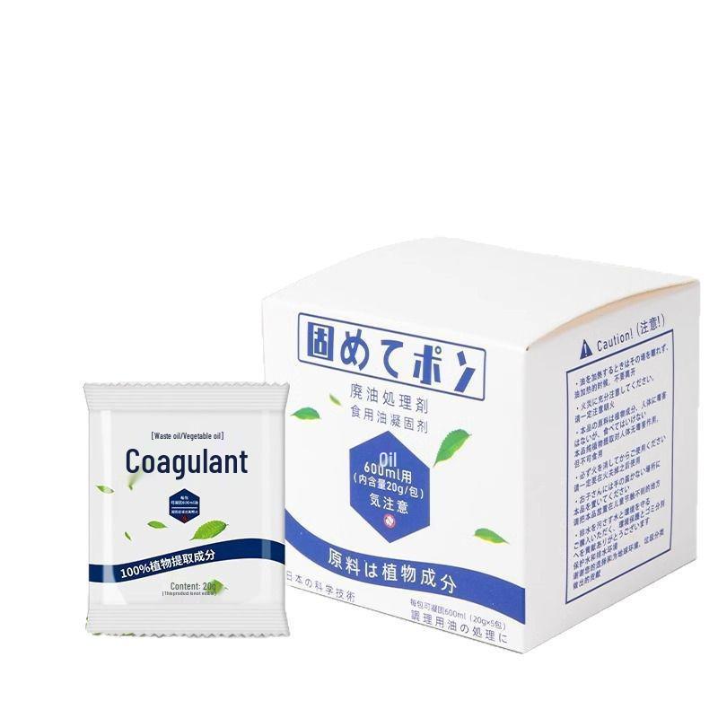 **"Speciální nabídka pro nováčky! Prášek pro ztuhnutí odpadního oleje pro horký hrnec a úklid kuchyňského oleje"**