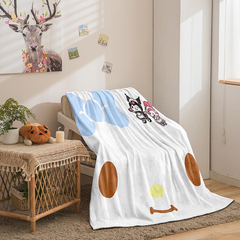 Kulomie Series Flannel Blanket 3D Printed Sofa Blanket Thickened Blanket