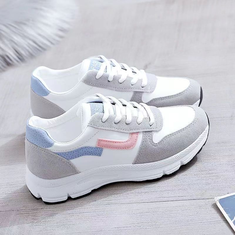 

Autumn new low-top little white shoes female students light and versatile sports fashion leather flat casual board shoes 35