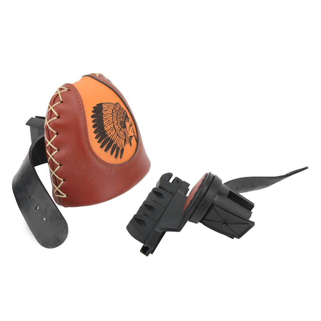 Pfeilköcher Schnellverschluss-System 4 Pfeile Braunes Ledermaterial Pfeilköcherhalter Bogenschießen