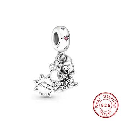 Oryginalna 925 Sterling Silver Charm Wisiorek dla Bransoletki Marki Zwierząt Koraliki Delikatna Biżuteria Kobiet