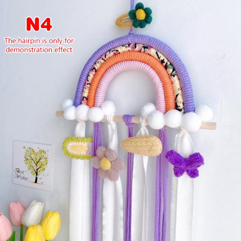 Závěsný organizér na sponky do vlasů s duhou, nástěnný věšák, dekorace, organizér na skřipce do vlasů pro dívku, držák na čelenky, domácí úložný doplněk