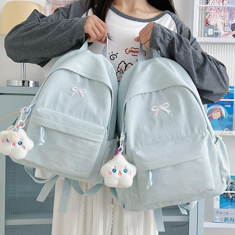 The New Schoolbag Is High-value, Fresh and Sweet, Candy-colored Backpack, Lightweight and Large-capacity Backpack for Junior High School Students.