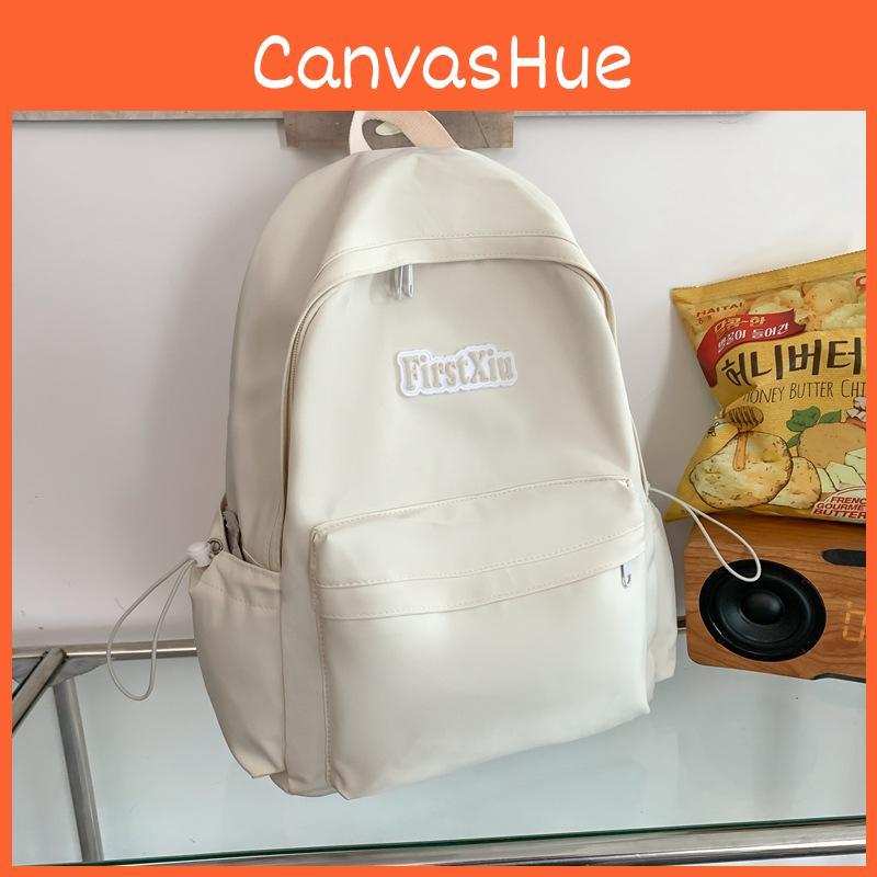 Youth Letter Pattern Fashion Backpack With Laptop Pocket For Daily Commuting