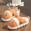 Children's cotton slippers Girls and boys Winter cute home indoor non-slip velvet warm parent-child cotton slippers outer wear