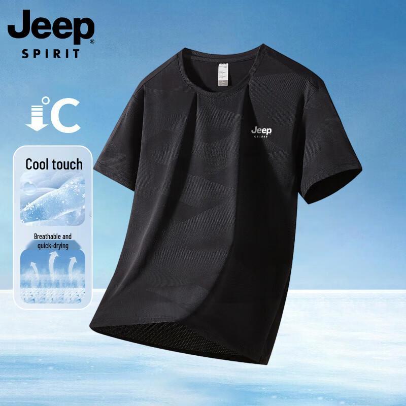 JEEP Men s Ice Silk Quick-Dry T-Shirt 5XL