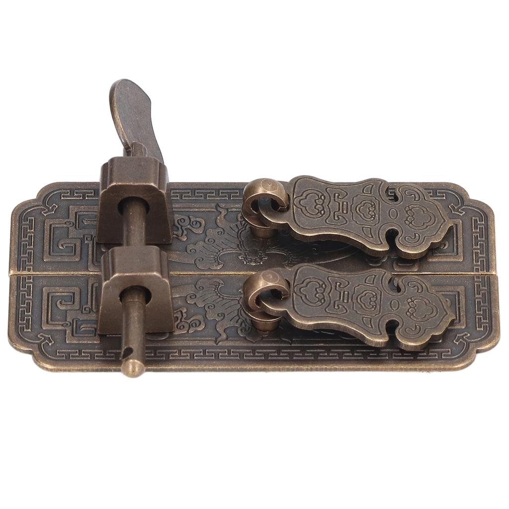 Cabinet Faceplate Brass Material Bronze Auspicious Bat Pattern Retro Chinese Cabinet Handles for