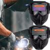 Selbstabdunkelnder Schweißhelm Abnehmbar Große Sicht Automatisches Abdunkeln Kopfmontiert Schweißermaske Beschlagfrei Leichtgewichtige Kopfbedeckung
