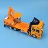 Truck Alloy Diecast Car Model Pull Back Car Toys Carrier Vehicles Construction Excavator Engineering Car Toys for Kids Boys Gift