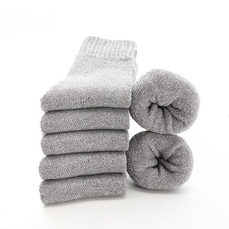 1/3/5 Pairs Winter Warm Extra Thick Wool Cashmere Socks for Warmth