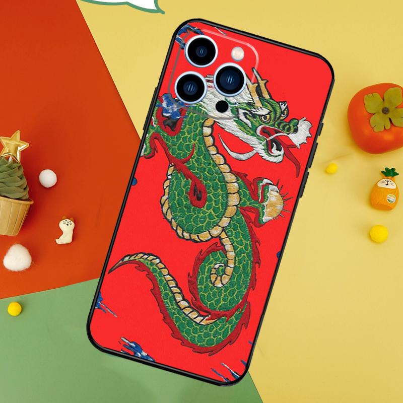 Ancient Japanese Dragon Phone Case For iPhone 17 Pro Max16 15 14 13 11 12 Pro Max Plus 12 13 Mini 16e 17 Air Cover