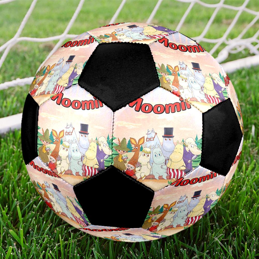 Moomin Theme Size 5 Soccer Ball, Suitable for Both Indoor and Outdoor Matches, a Gift Suitable for Everyone.