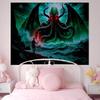 Cthulhu Mythos HP Lovecraft Horror Printed Large Wall Tapestry Hanging Tarot Hippie Wall Rugs Dorm Home Decor