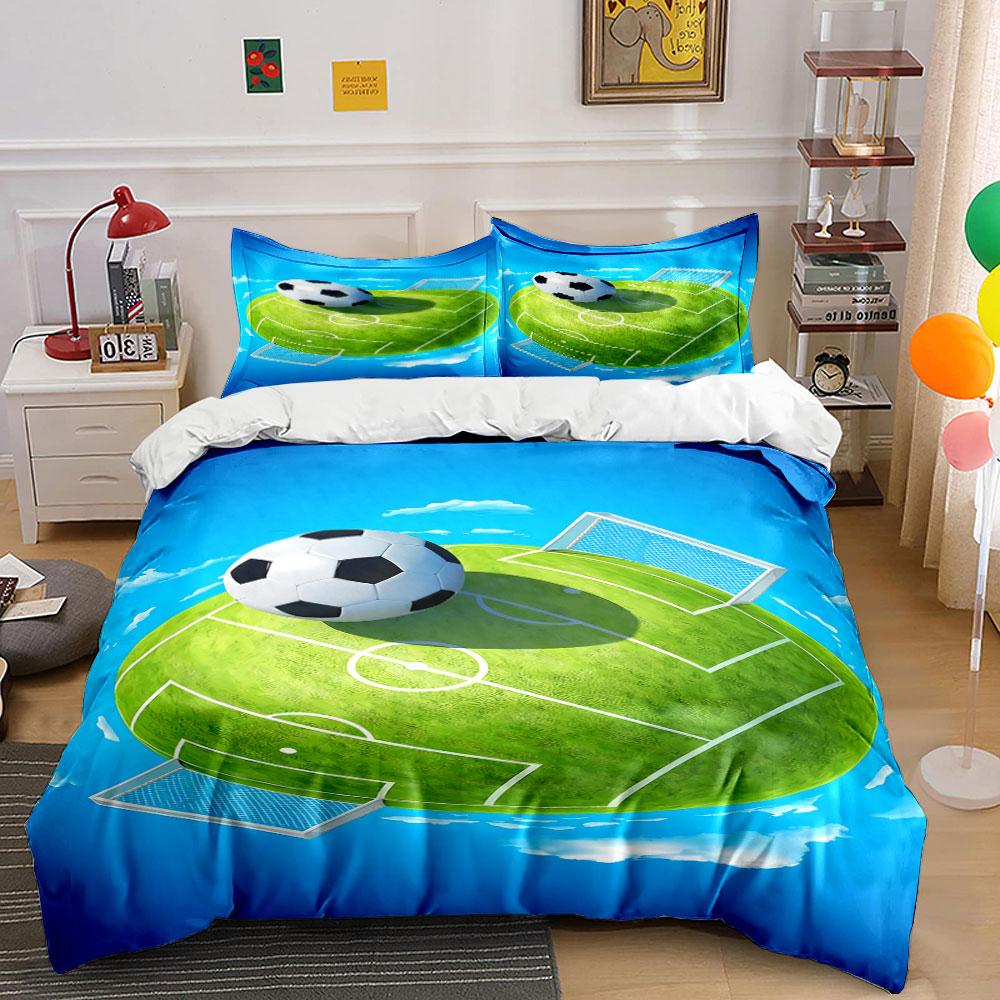 

Soccer field and ball. Bedding sets Duvet cover sets Duvet covers Pillowcases(1 * Duvet Cover 2 * Pillowcases, without duvet insert) 135x200cm