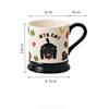 Ceramic Mug Cute Style Children's Milk Cup Illustration Dopamine Cup Birthday Best Friend Gift Couple Water Cup