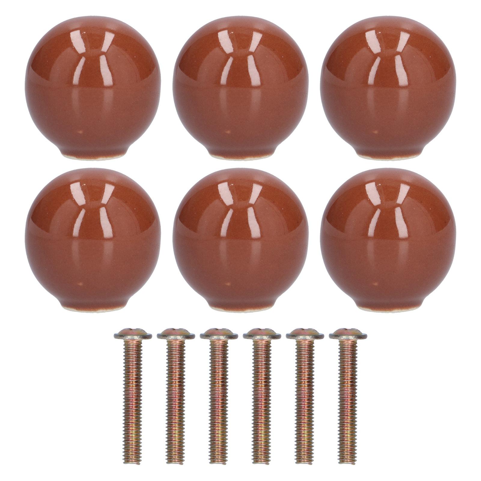 Konnwei Cabinet Knobs No Fading Beautiful Exquisite Diy Zinc Alloy Modern Simple Drawer Knobsbrown