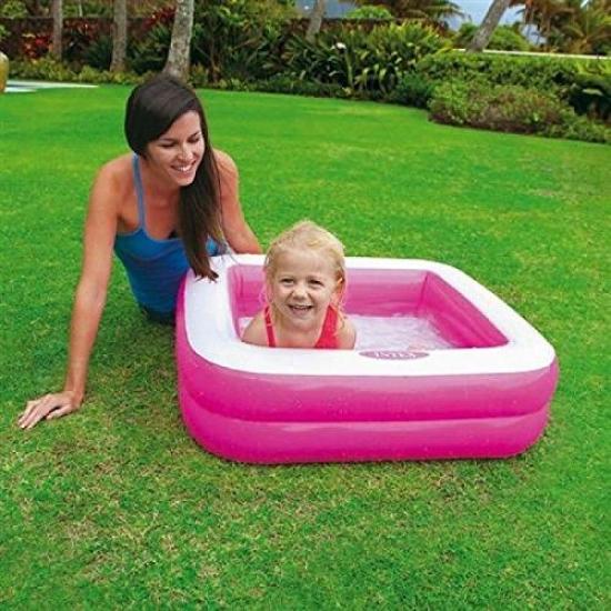 intex Bazén Hrací box Bazén Růžový 57100 85 x 85 x 23 cm
