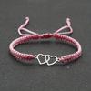 Handmade Adjustable Rope Bracelet Heart Bracelet Unisex Couple Gift