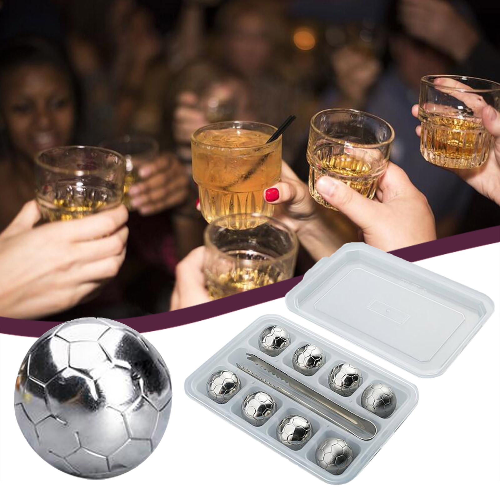 Stainless Steel Reusable Whiskey Stone Sphere 180ml for Chilling Beverages and Spirits without Dilution XL
