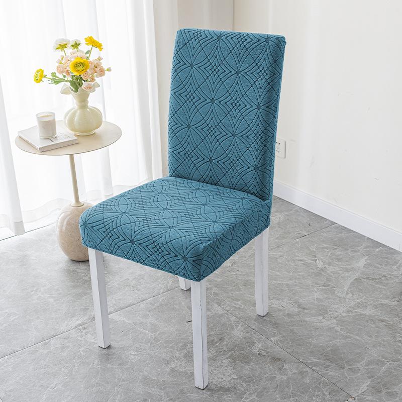 Straight Back Chair Cover Simple Thickened Universal Chair Set Dining Table Chair Cover Chair Cushion Set Hotel Solid Wood Stool Set