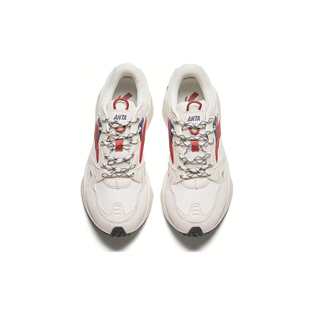 Anta Inheritance Shock Absorption Wear Resistant Low Top Casual Shoes Women sneaker White 122348878-6