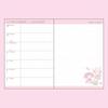 Sanrio B6 Diary (Horizontal Lined Type) My Melody 2025 Notebook (Starting October 2024) With Schedule Sticker and Bookmark 455121