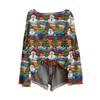 ZJW One-Shoulder 3D Christmas Pullover Sweater