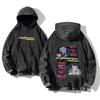 Vintage Washed 440g Heavyweight Cotton Cyberpunk Anime Hoodie