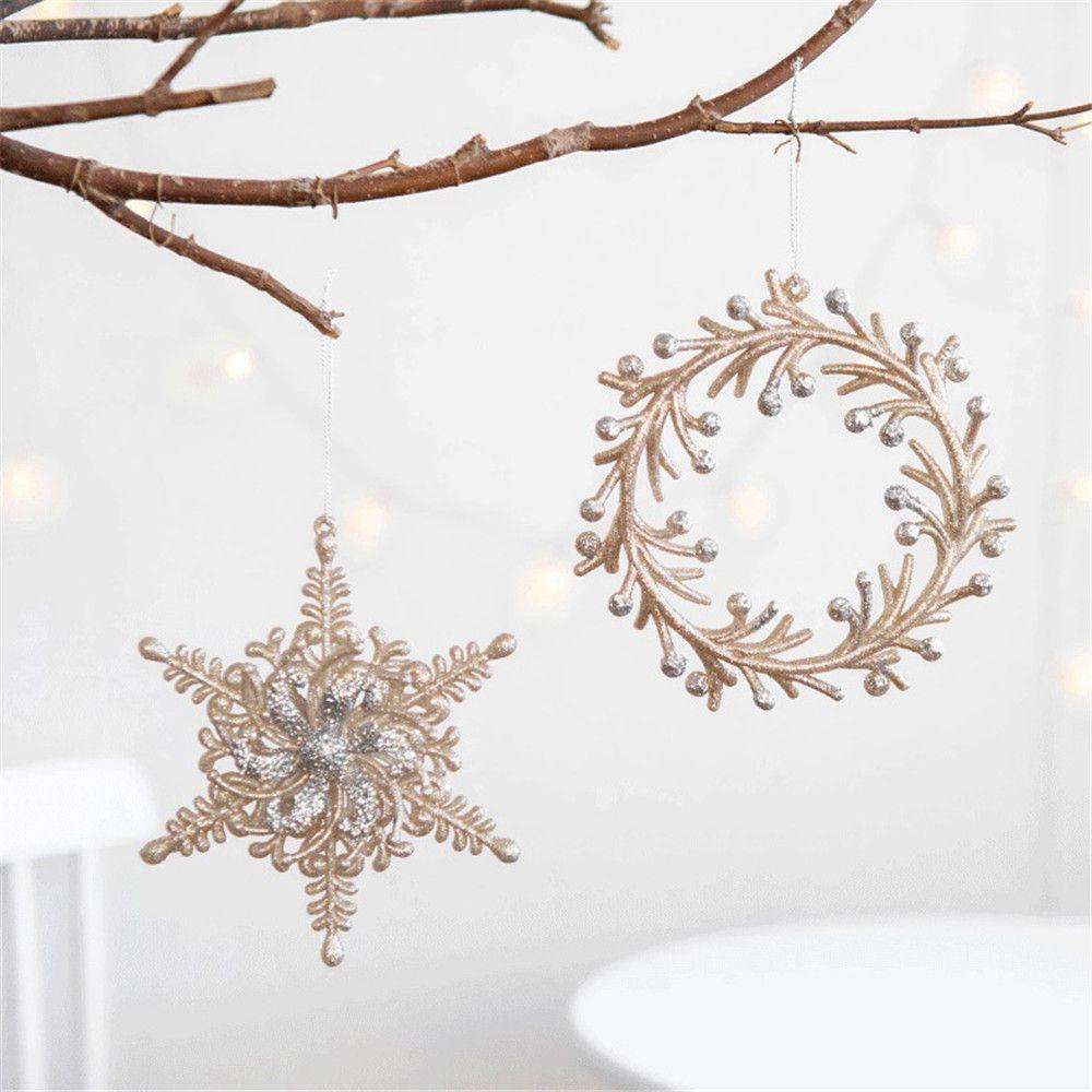 Kids Tags Angel Home Decorations Snowflake Hangings Christmas Ornaments Xmas Tree Pendant