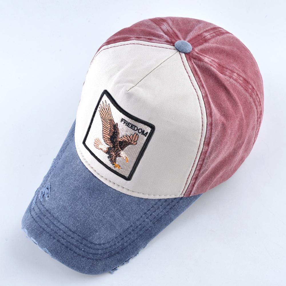 Cappellino da Baseball Ricamato con Aquila per Uomo e Donna - Stile Street, Cappello da Sole Versatile