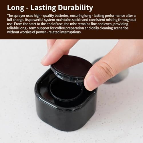 watchget 30g Coffee Bean Cup and Digital Spray Bottle Set, Coffee Bean Measuring Cup RDT Spray Kit, Measuring Tray, 20ml Rechargeable Espresso Sprayer