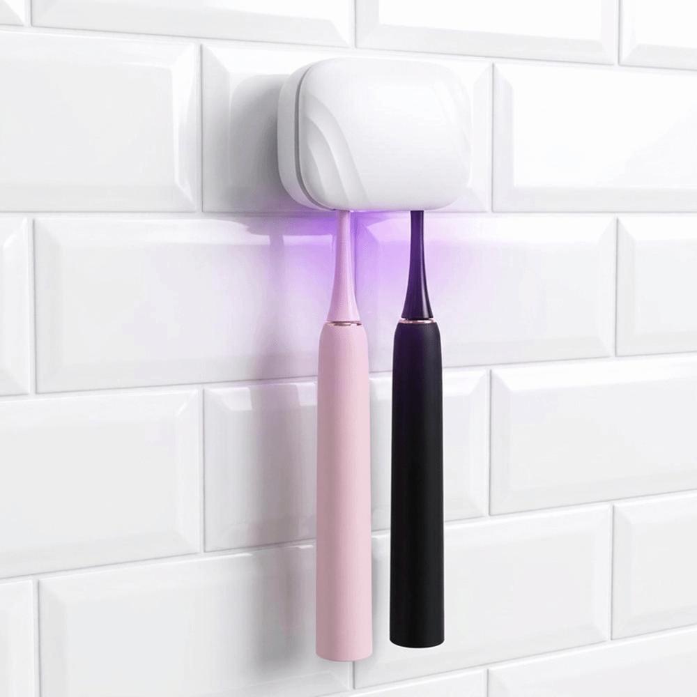 Rechargeable Smart Toothbrush Sterilizer 2 Brush Slots UV Toothbrush Sterilizer Rack  Home