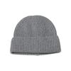 Cold hat men's winter warm solid color short melon fur hat men's dome wool knitted hat retro beanless winter hat