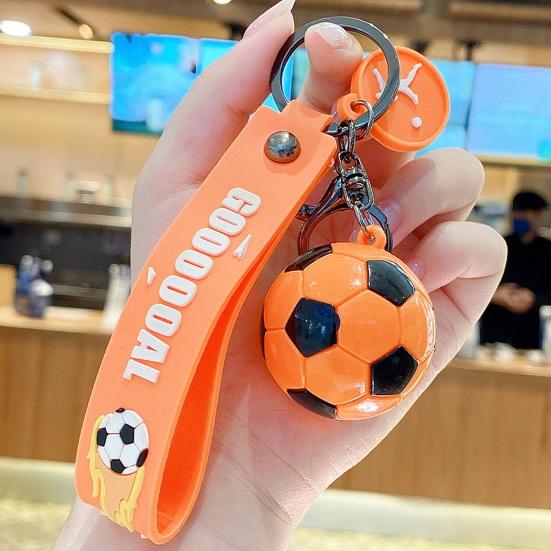 Football Keychain Pendant, 2026 Soccer Game Themed Key Chain, Flexible Strap Football Match Key Ring for Cars Party