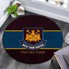 West Ham United2 Round Area Rug,Carpet Rug for Living Room Bedroom Sofa Playroom Decor,Non-slip Floor Mat