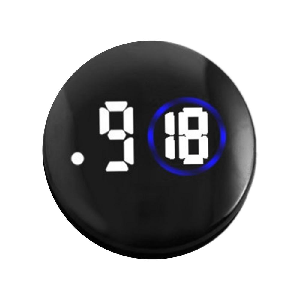 Mini Luminous Car Clock Quartz Motorcycle Stick On Analog Digital Clock Car Vent Watch Auto Ornament Accessories