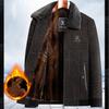 Giacche invernali da uomo di mezza età e anziani Papà Abiti invernali Ciniglia Plus Size Cardigan caldo addensato in velluto L-5XL