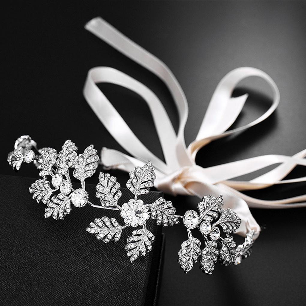 Women's Tiara Hairband Self-Wedding Bridal Cubic Headband