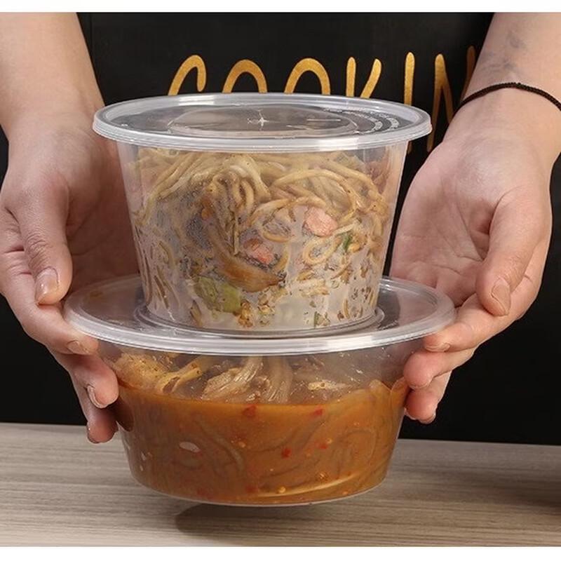 Disposable Round Food Containers with Lids