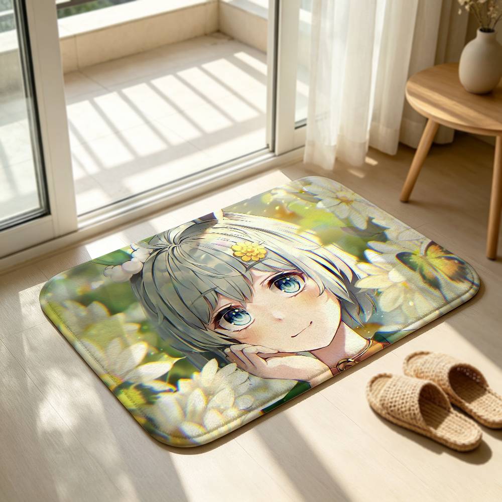 Umamusume-P-D S-Seiun Sky Soft Comfortable Short Plush Rug Carpet mat Anti‑Slip Floor Mat Machine Washable Home Decor