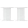 VidaXL Plant Stands 2 Pcs White 30x30x40 Cm Engineered Wood 3307846