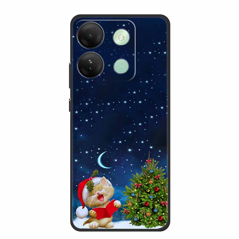 For Infinix Smart 7 HD Christmas Soft Case Silicone TPU Back Cover Phone Cases For Infinix Smart7 Plus X6516 Xmas New Etui Shell
