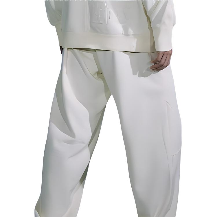 Li Ning Li Ning X Jackie Chan Kung Fu Collection Knitted Sweatpants Men's Papyrus White AKLT661-2