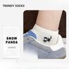 Boneless Spring/Summer Style Stitched Cotton Short Socks with Cute Short Cuffs and Lightweight Women's Cotton Socks