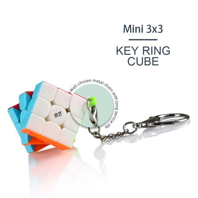 Hellocube 2020 Qiyi Přívěsek na klíče 3x3 Kocka 3x3x3 Mini Přívěsek na klíče Puzzle Hračky Vzdělávací Pro Děti