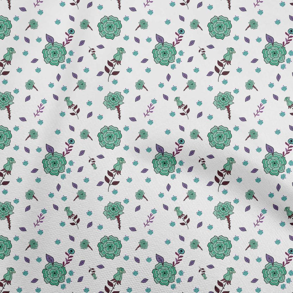 oneOone Cotton Flex Black Fabric Asian Retro Floral Craft Projects Decor Fabric Printed By The Yard 40 Inch