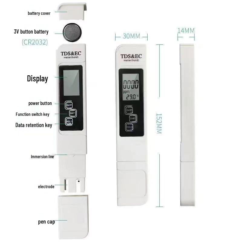 High-Precision Water Purity Tester Pen for Household Tap Water
