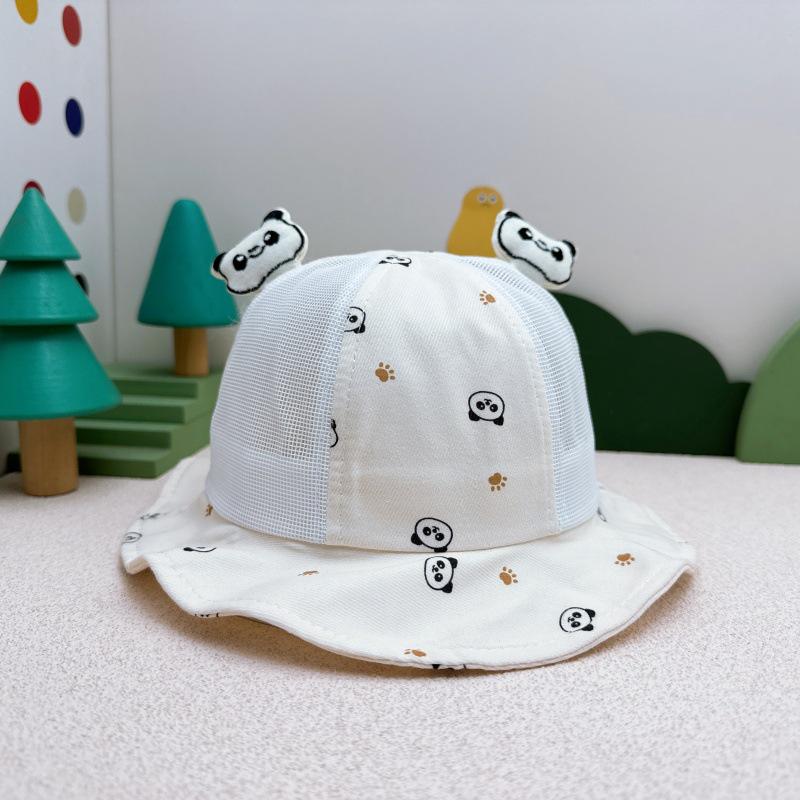 Summer Cartoon Baby Hat - Cute, Breathable, Sun Protection for Outdoors 46cm (6-18 months) бежевый